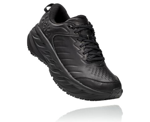 HOKA ONE ONE BONDI SR LEATHER 2E WIDTH- 1129350BBLC